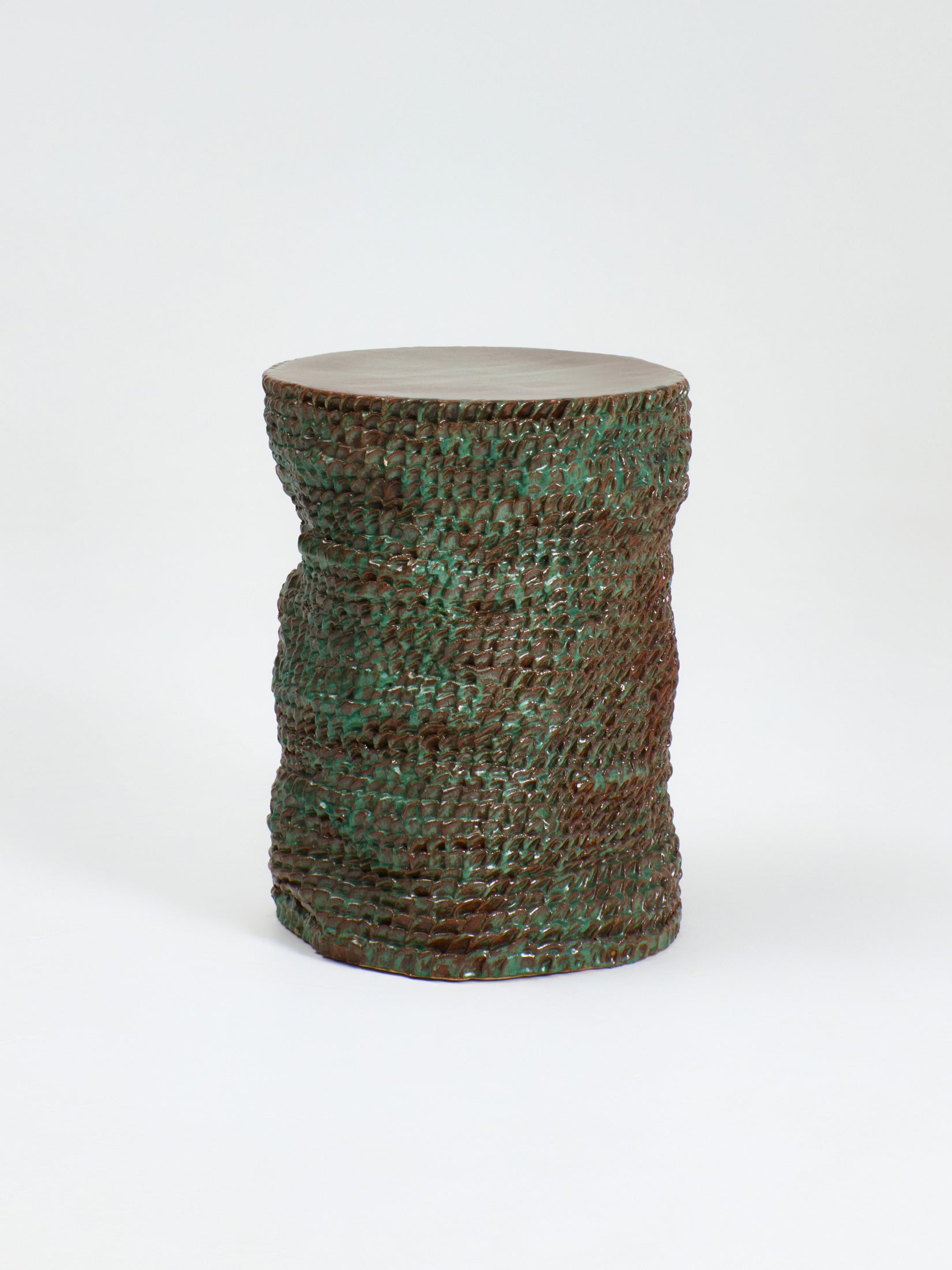 Large Casa Ceramic Side Table in Moss End Tables