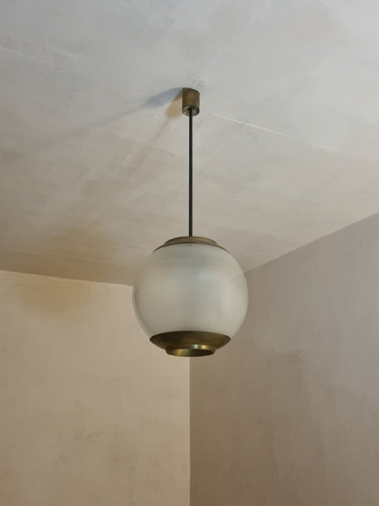 LS2 Large Ceiling Lamp Designed by Luigi Caccia Dominioni for Azucena, 1952 Pendant Lights