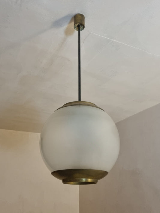 LS2 Large Ceiling Lamp Designed by Luigi Caccia Dominioni for Azucena, 1952 Pendant Lights