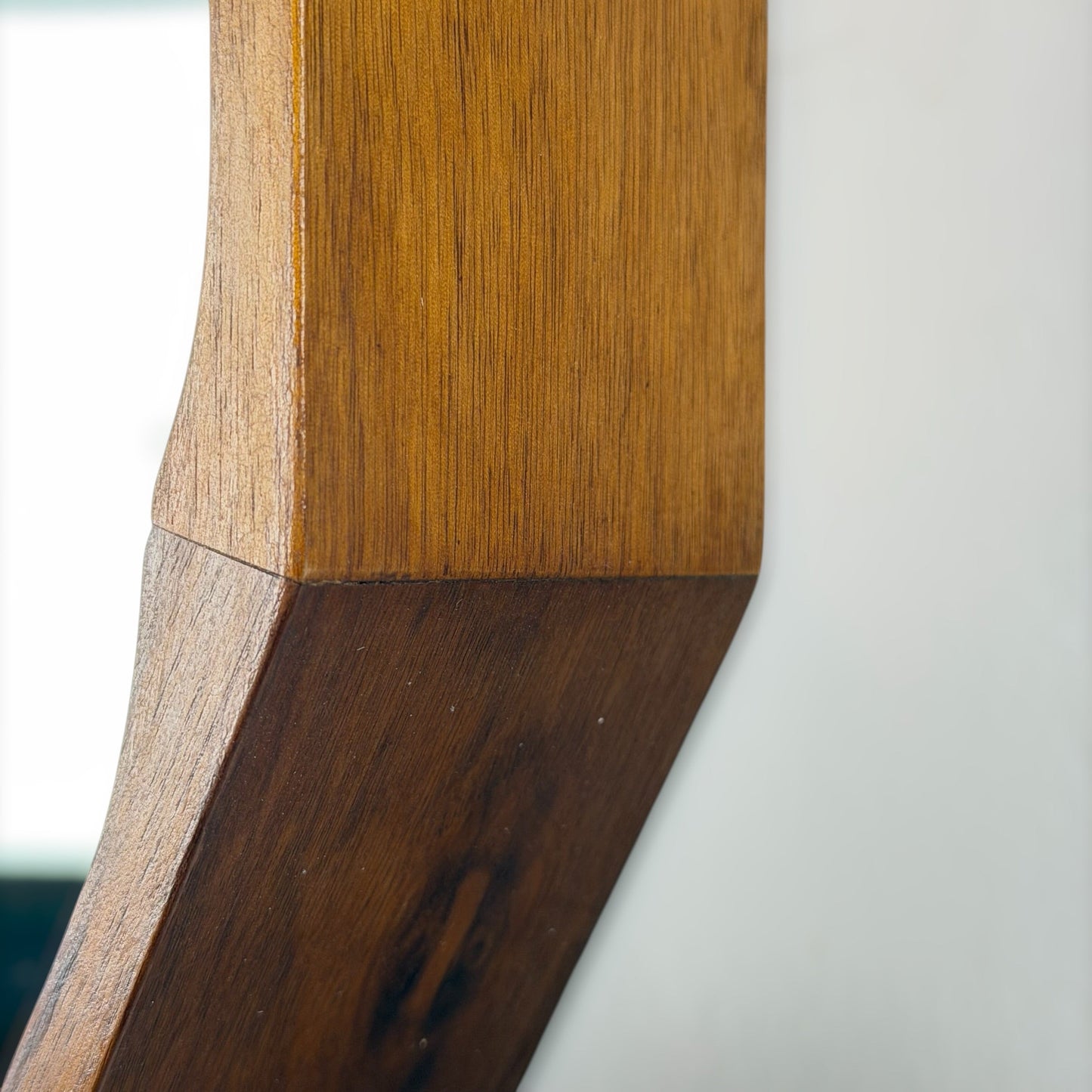 Large Dodecagonal Walnut Mirror Attributed to Fratelli Marelli, 1970s Mirrors