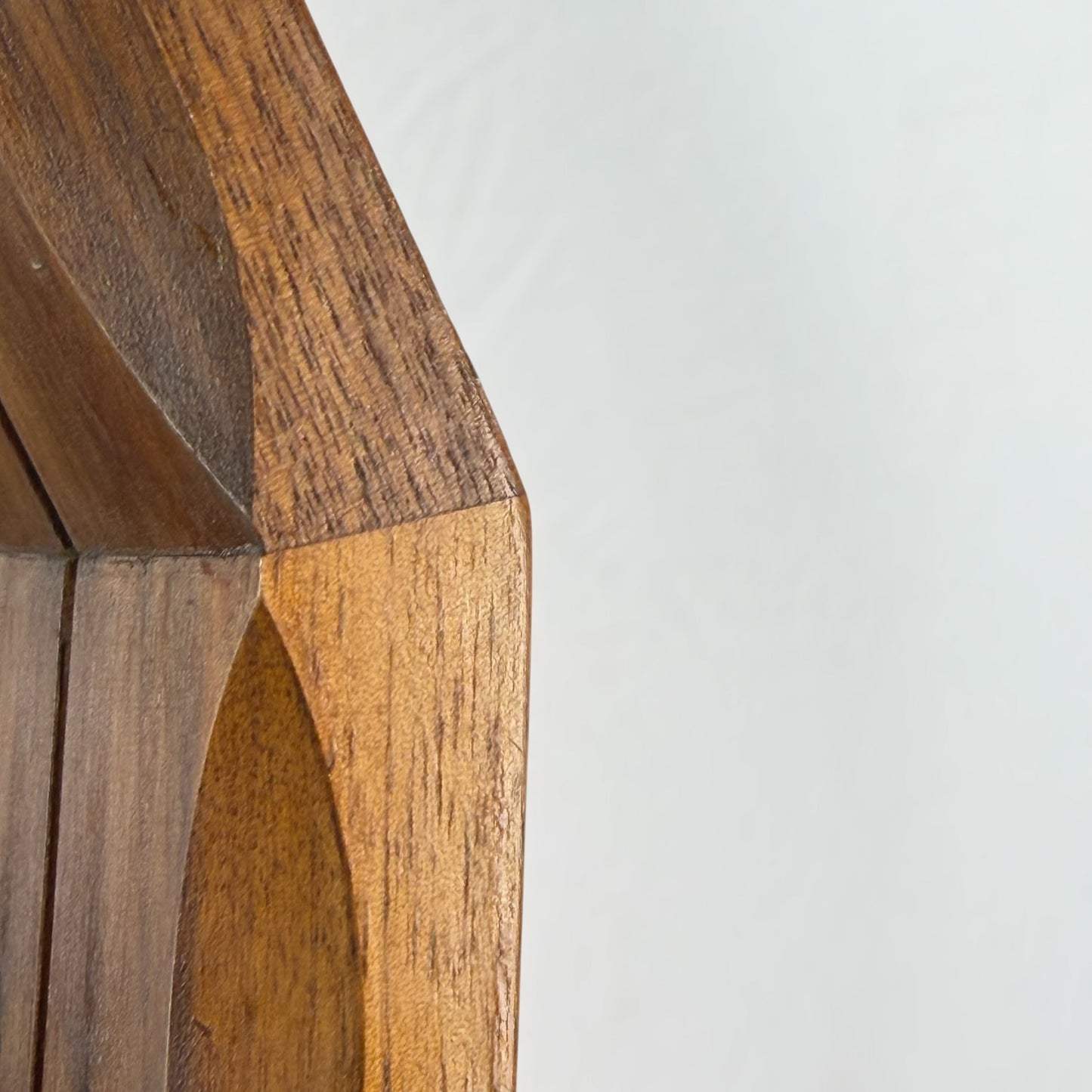 Large Dodecagonal Walnut Mirror Attributed to Fratelli Marelli, 1970s Mirrors