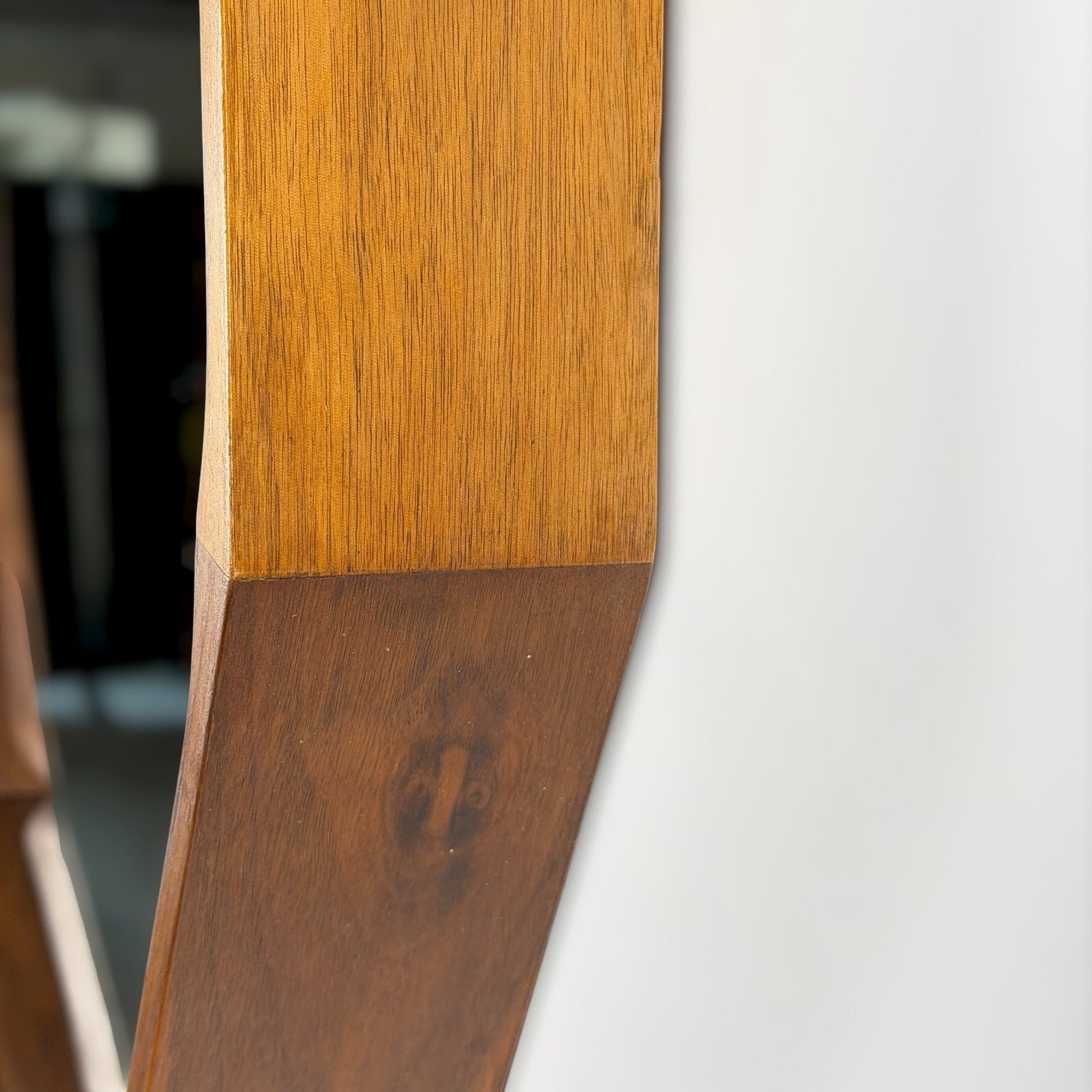 Large Dodecagonal Walnut Mirror Attributed to Fratelli Marelli, 1970s Mirrors