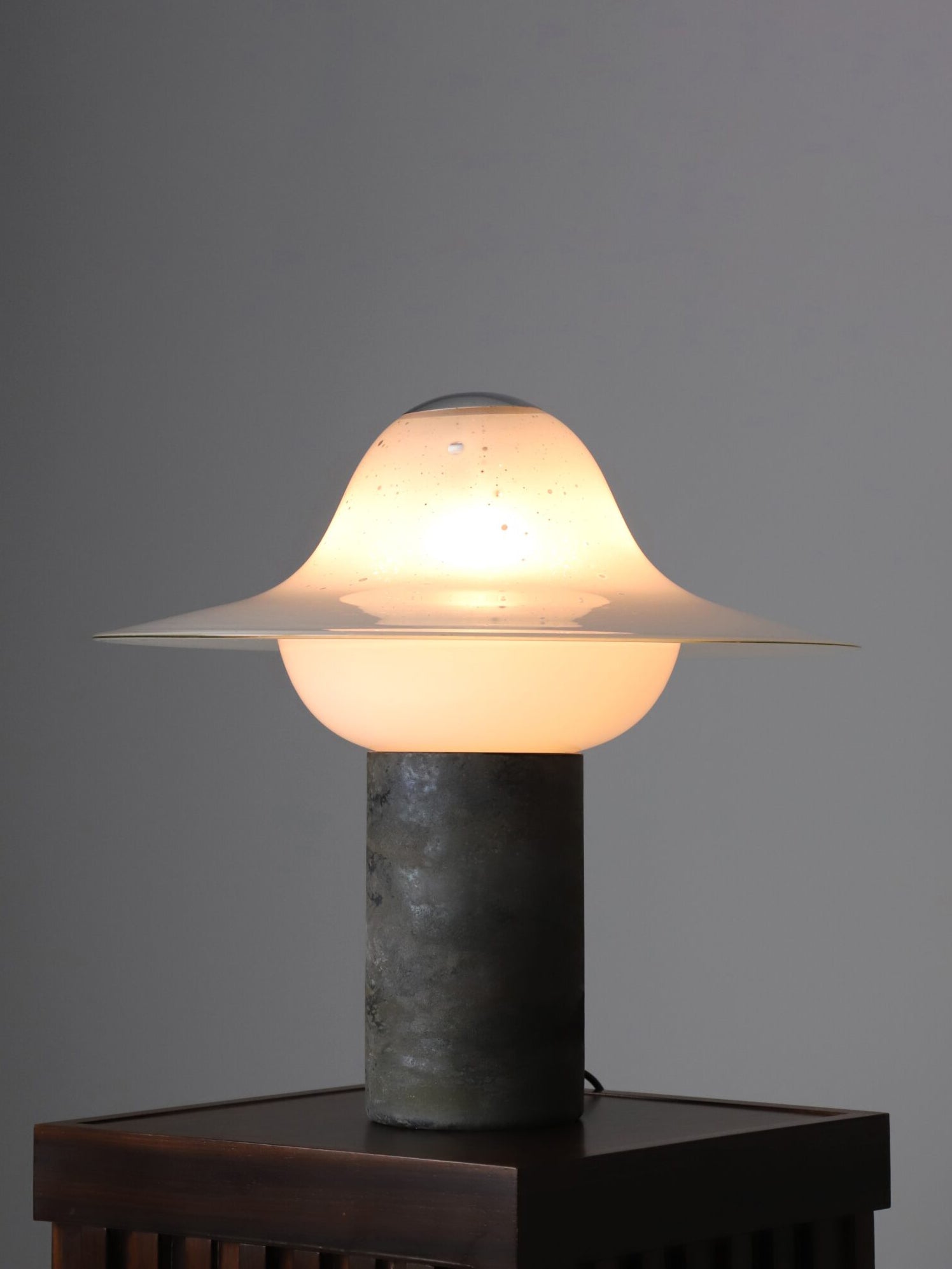 Large "Scavo" Table Lamp by Alfredo Barbini Table Lamps
