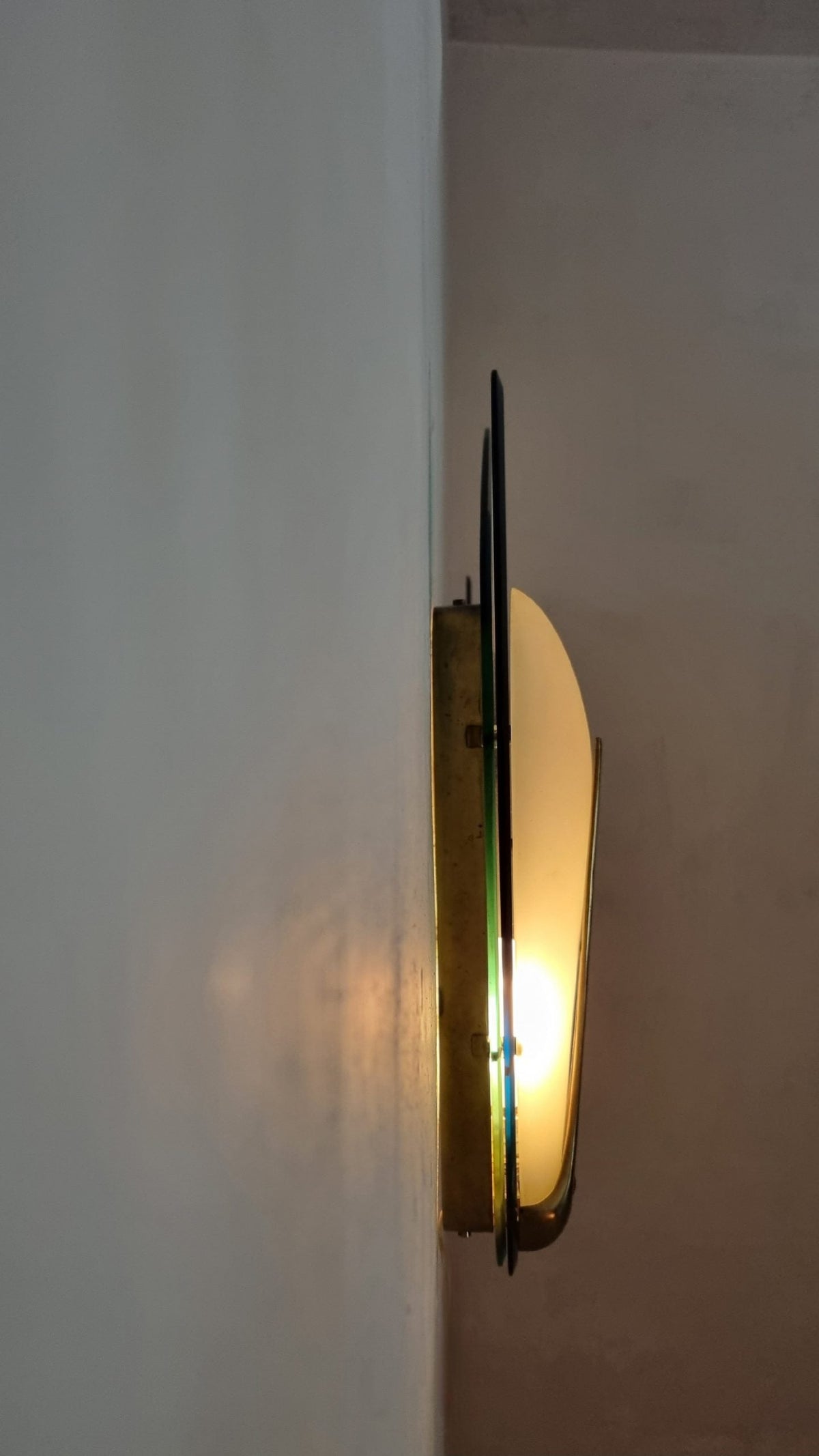 Large Wall Sconces Designed by Max Ingrand for Fontana Arte, 1955 Sconces
