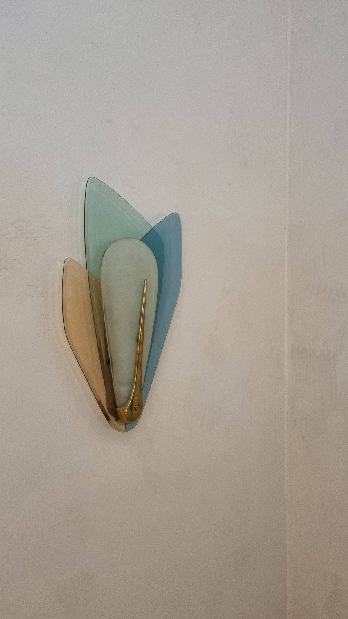 Large Wall Sconces Designed by Max Ingrand for Fontana Arte, 1955 Sconces