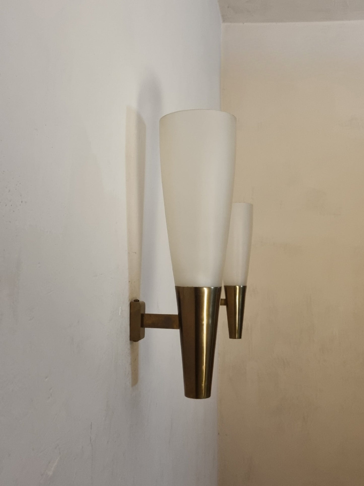 Large Wall Sconces Designed by Pietro Chiesa for Fontana Arte, 1936 Sconces