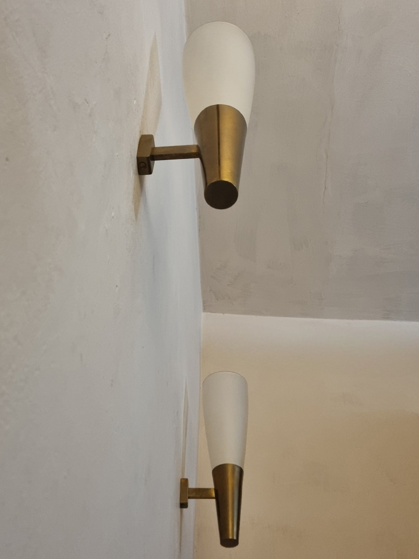 Large Wall Sconces Designed by Pietro Chiesa for Fontana Arte, 1936 Sconces