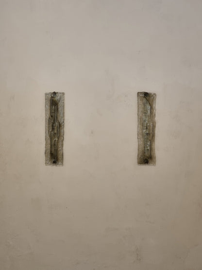 Large Wall Sconces Designed by Toni Zuccheri for Venini, 1960 Sconces