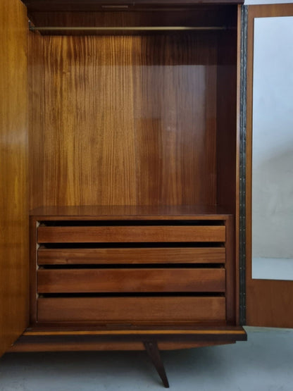 Large Wardrobe Unit Attributed to Gio Ponti, 1950s Cabinets