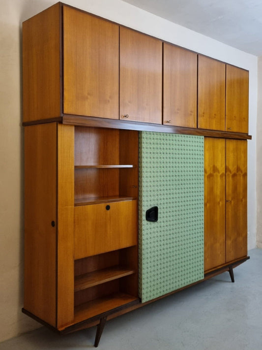 Large Wardrobe Unit Attributed to Gio Ponti, 1950s Cabinets