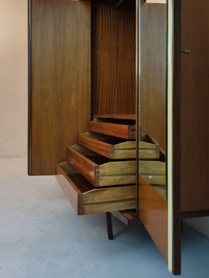Large Wardrobe Unit Attributed to Gio Ponti, 1950s Cabinets
