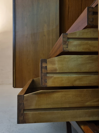 Large Wardrobe Unit Attributed to Gio Ponti, 1950s Cabinets