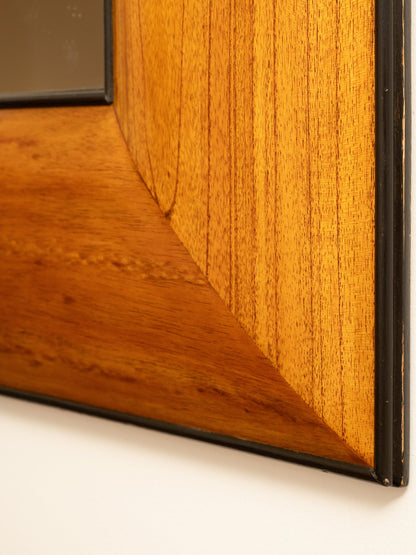 Large Wooden Mirror, Italy 1950s Mirrors