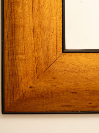 Large Wooden Mirror, Italy 1950s Mirrors