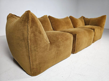 Le Bambole 3-Seater Sofa by Mario Bellini for B&B Italia, 1970s Sofas