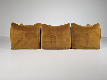 Le Bambole 3-Seater Sofa by Mario Bellini for B&B Italia, 1970s Sofas