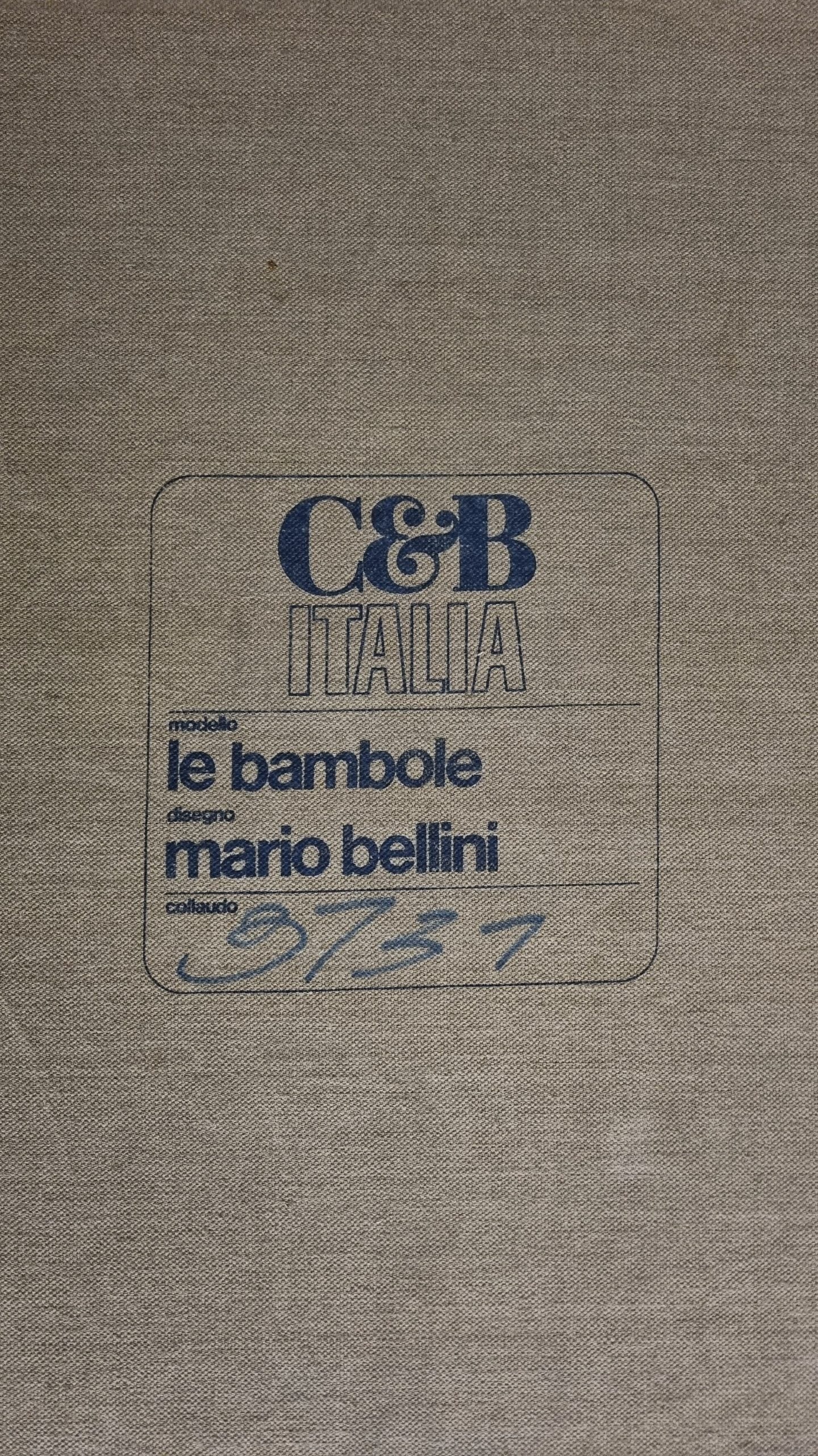 Le Bambole Iconic 3-Seater Sofa Designed by Mario Bellini for C&B Italia, 1972 Sofas