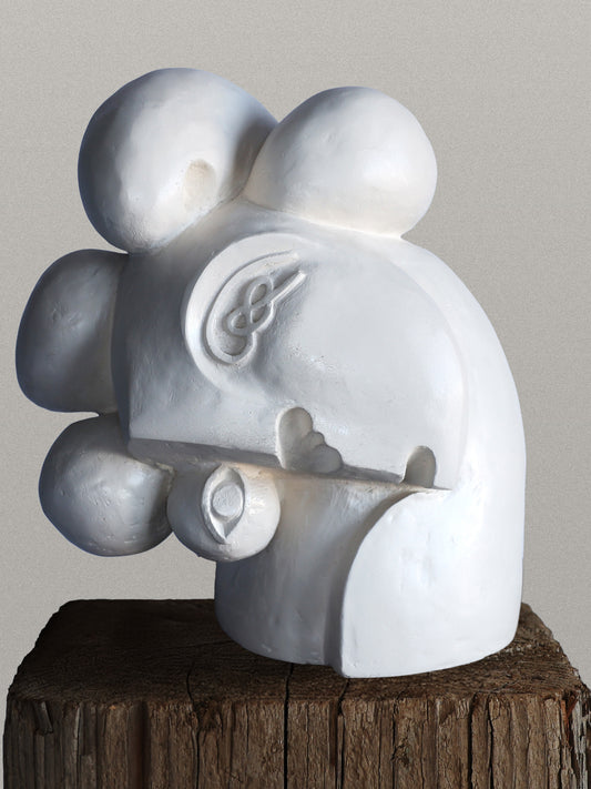 Leaning Head Sculpture Sculptures