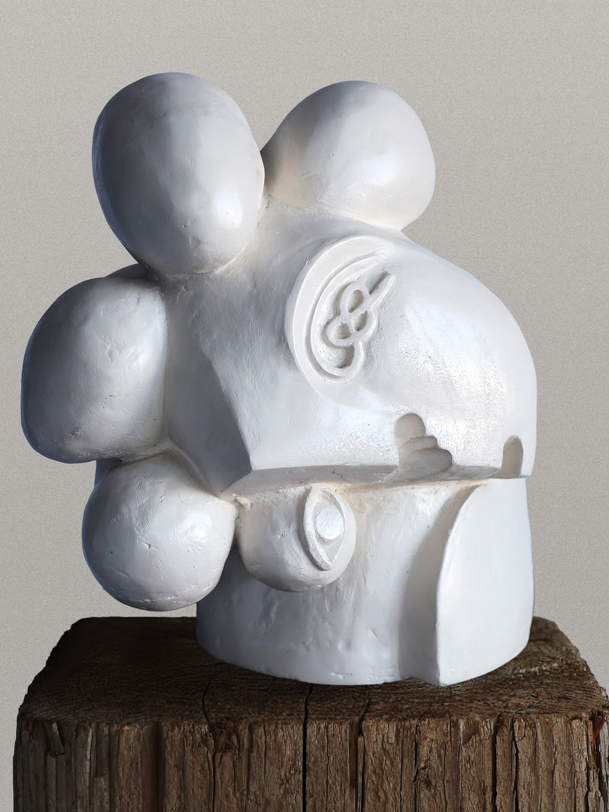 Leaning Head Sculpture Sculptures