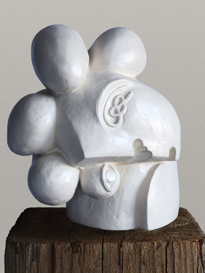 Leaning Head Sculpture Sculptures