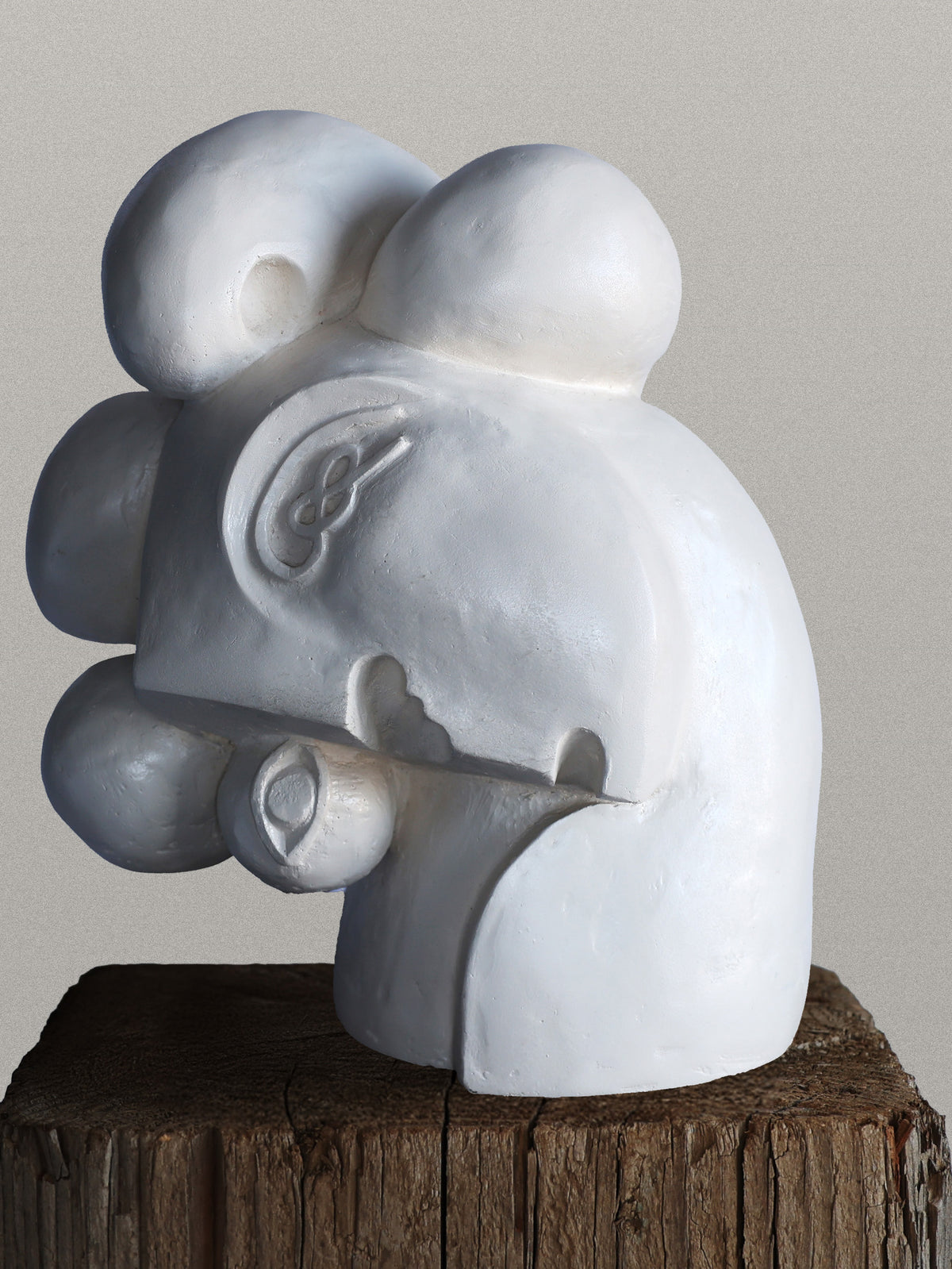 Leaning Head Sculpture Sculptures