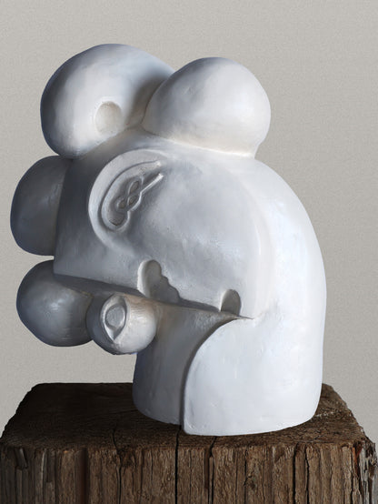 Leaning Head Sculpture Sculptures