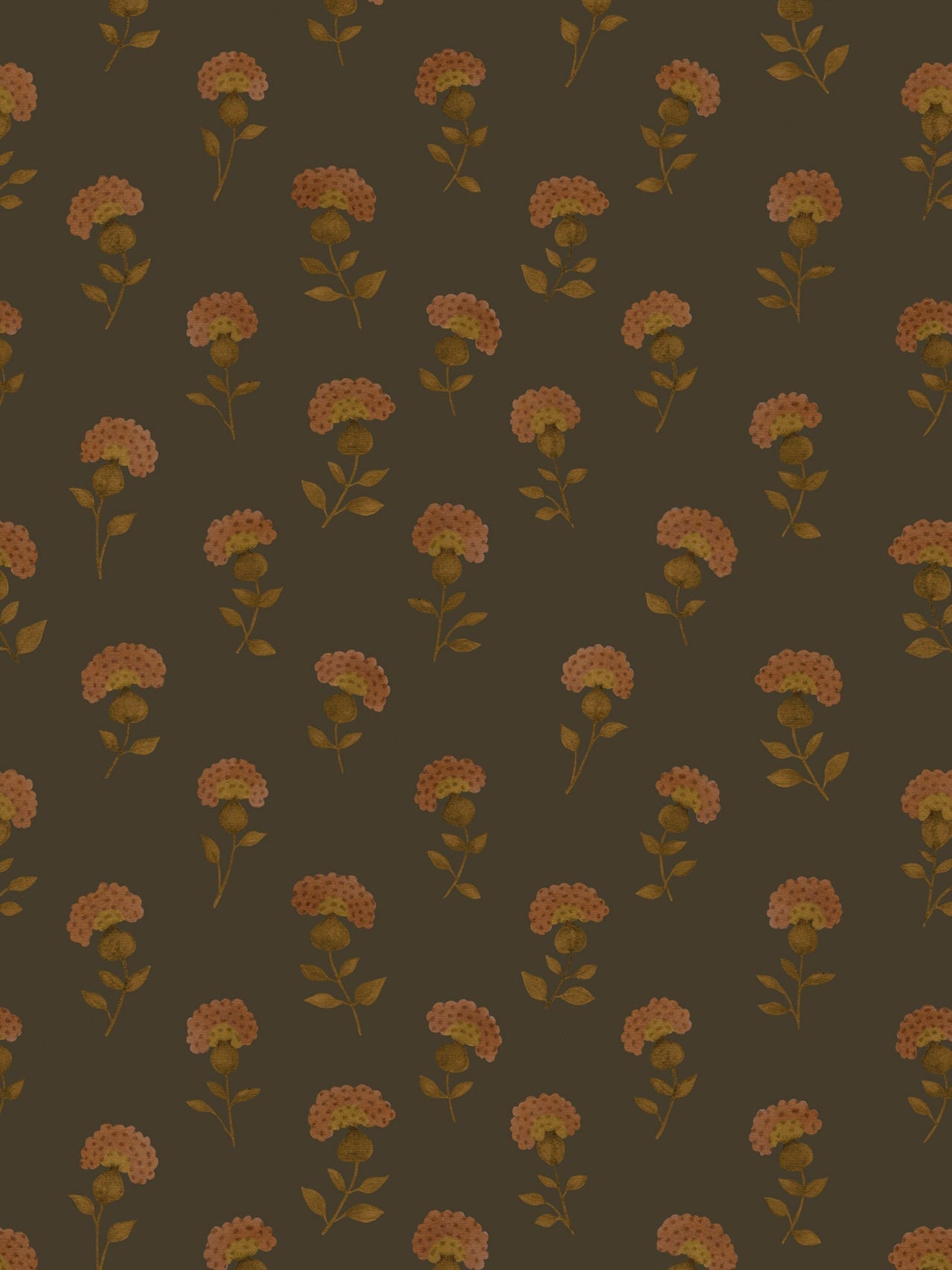 Gardenia Wallpaper in Meteorite by Papier