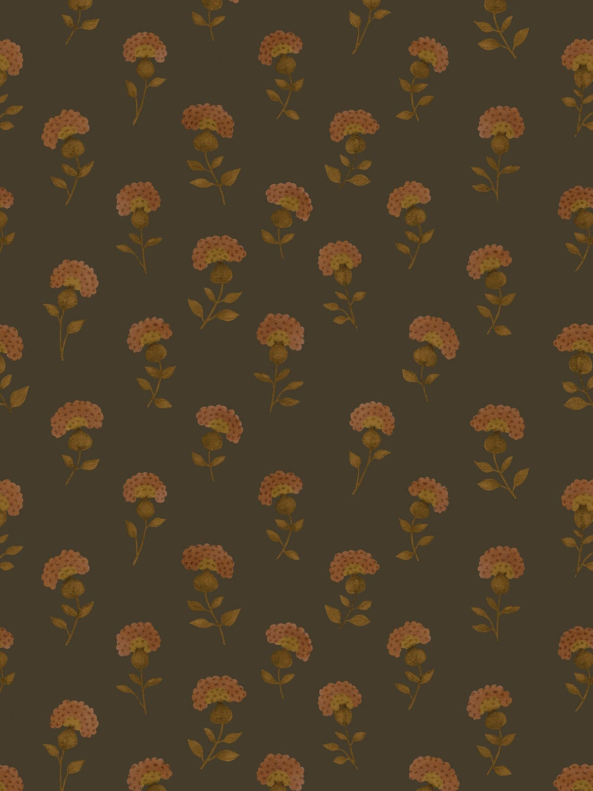 Gardenia Wallpaper in Meteorite by Papier