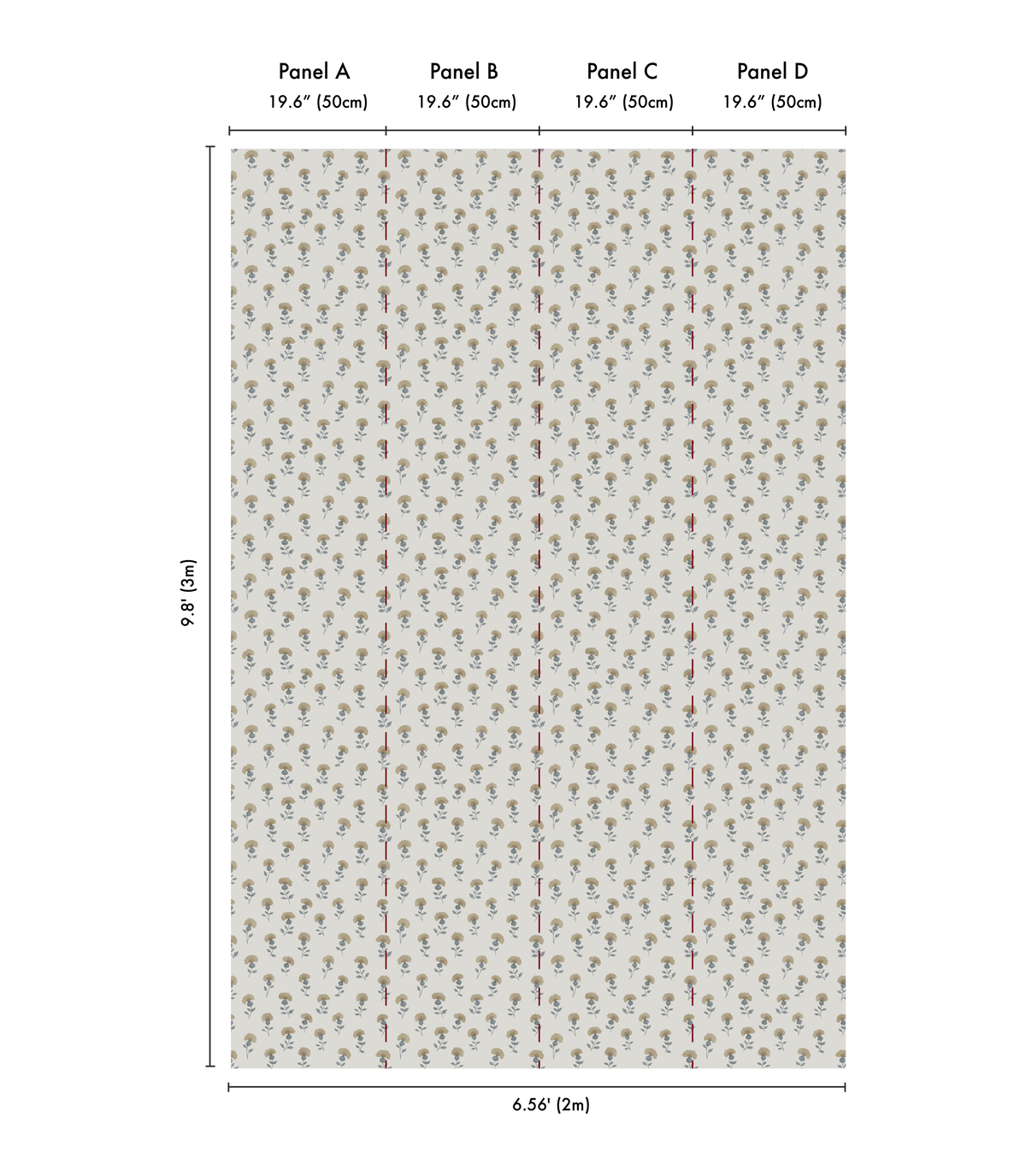 Gardenia Wallpaper in Overcast by Papier