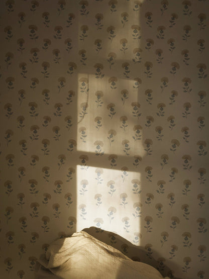 Gardenia Wallpaper in Overcast by Papier, fourth view