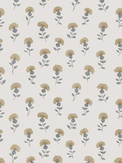 Gardenia Wallpaper in Overcast by Papier