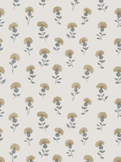 Loom Gardenia  Wallpaper in Overcast