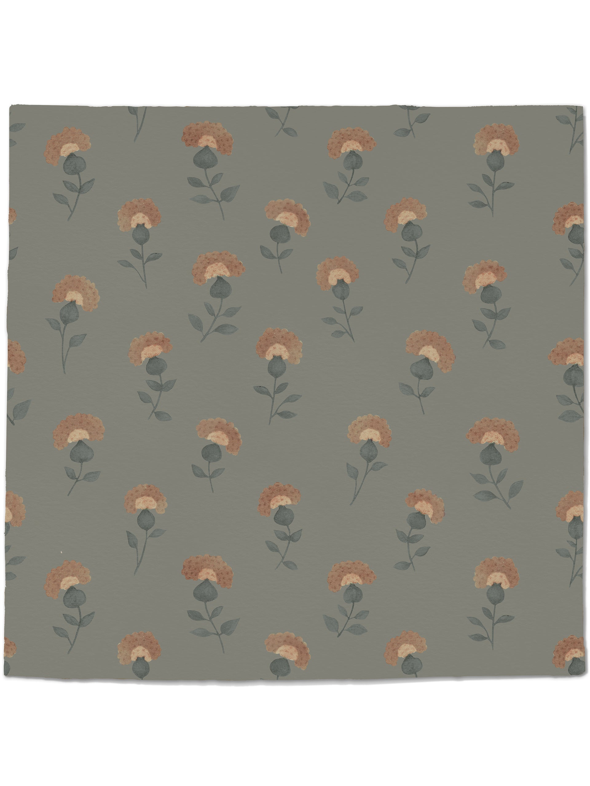 Gardenia Wallpaper in Soft Chambray by Papier, second view