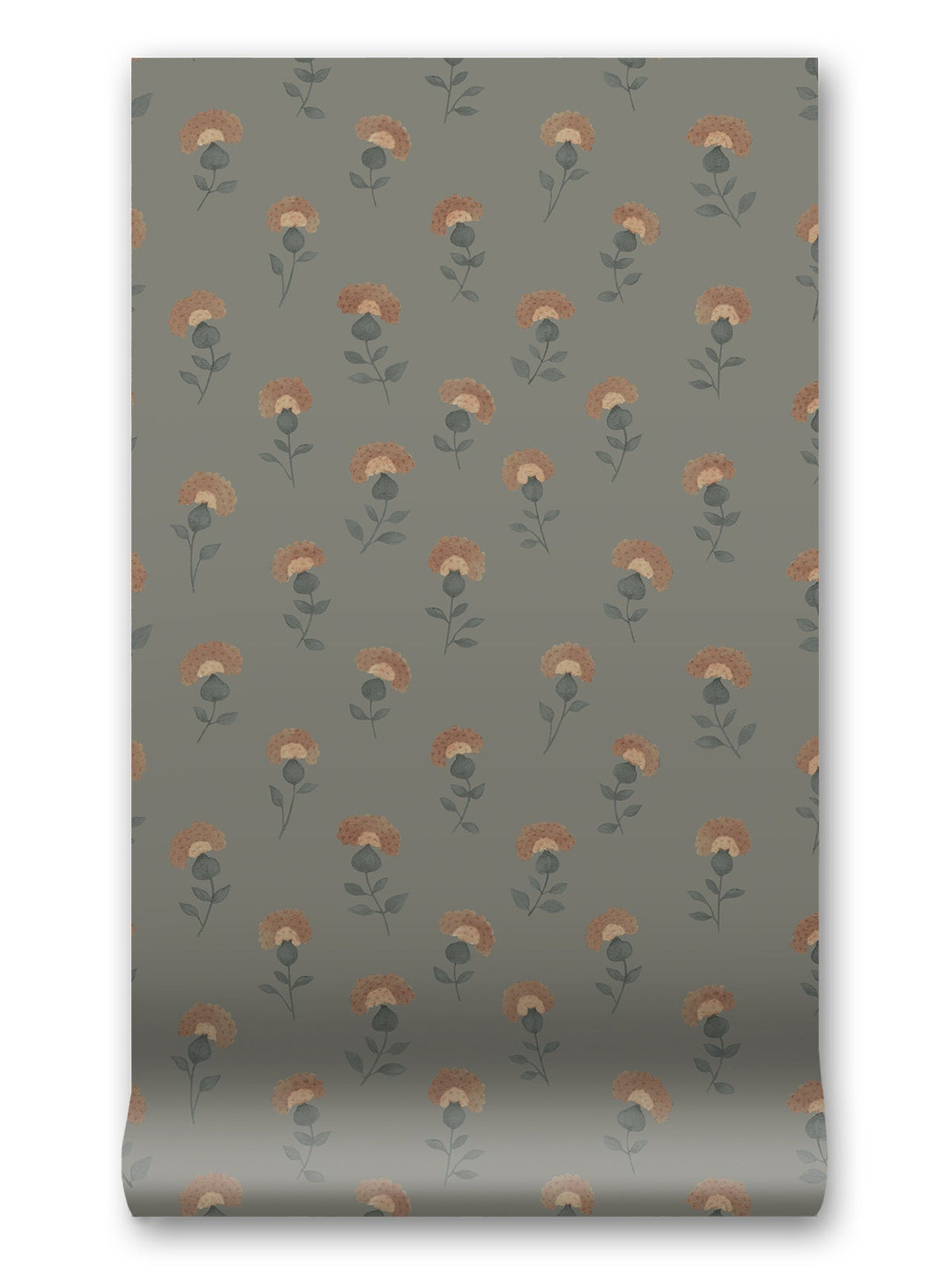 Gardenia Wallpaper in Soft Chambray by Papier, third view