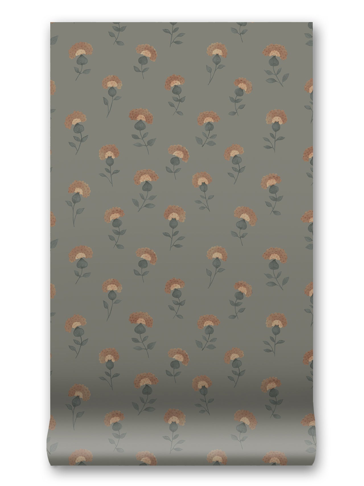 Gardenia Wallpaper in Soft Chambray by Papier, third view