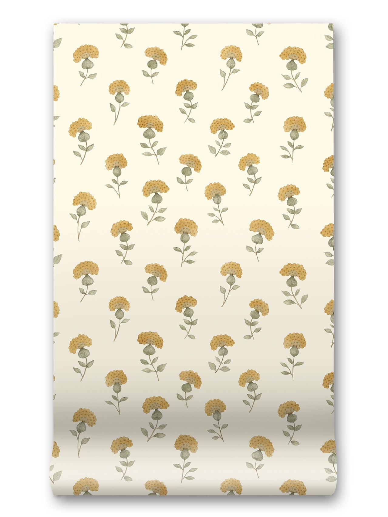 Gardenia Wallpaper in Sun Stream by Papier, third view