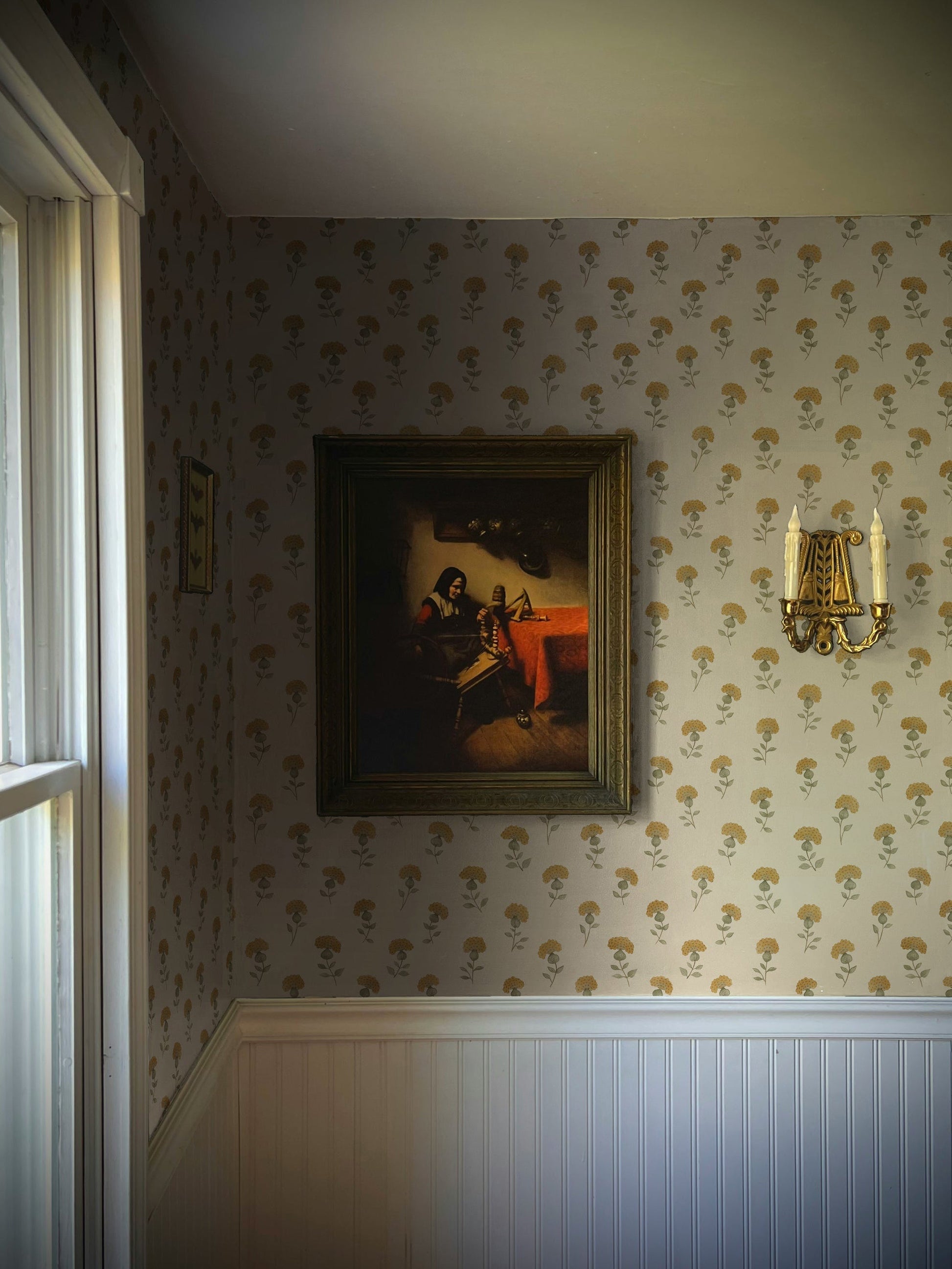 Gardenia Wallpaper in Sun Stream by Papier, fifth view
