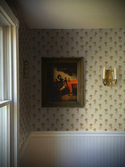 Gardenia Wallpaper in Sun Stream by Papier, fifth view