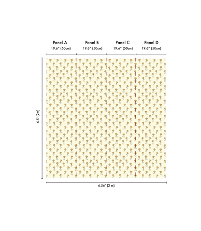 Gardenia Wallpaper in Sun Stream by Papier