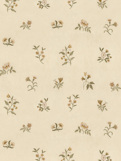 Loom Lovers Bloom Wallpaper in Aloe Wash