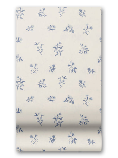 Lovers Bloom Wallpaper in Blueberry Pancake by Papier, third view
