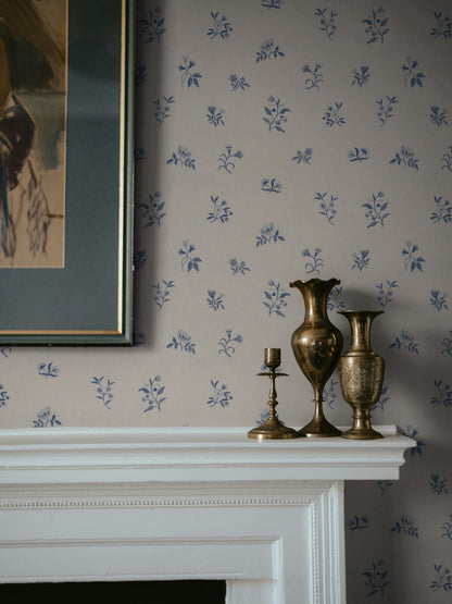Lovers Bloom Wallpaper in Blueberry Pancake by Papier, fifth view