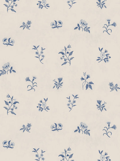Lovers Bloom Wallpaper in Blueberry Pancake by Papier