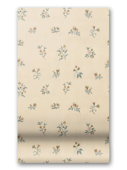 Loom Lovers Bloom Wallpaper in Honey Glaze