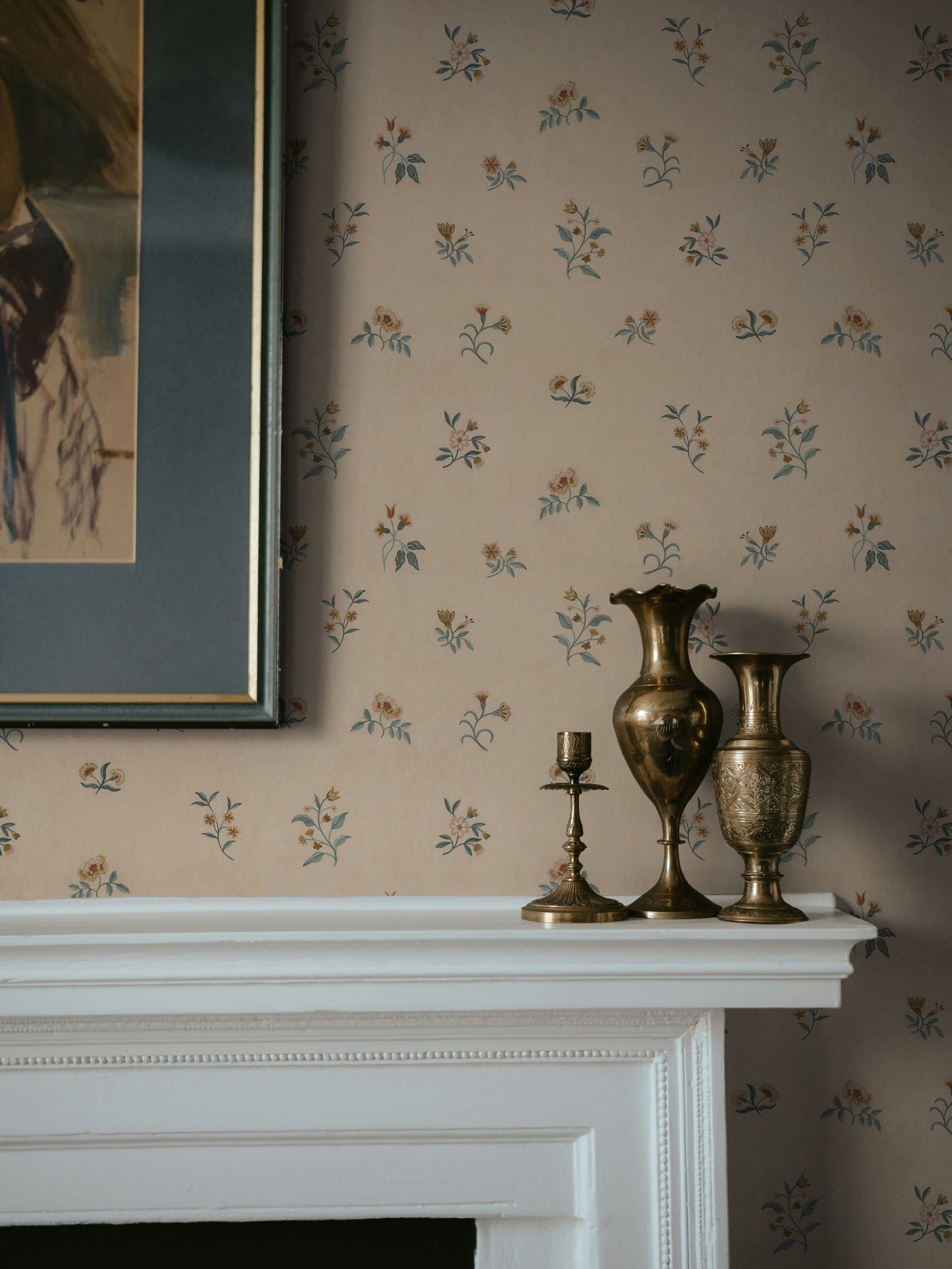 Lovers Bloom Wallpaper in Honey Glaze by Papier, fifth view