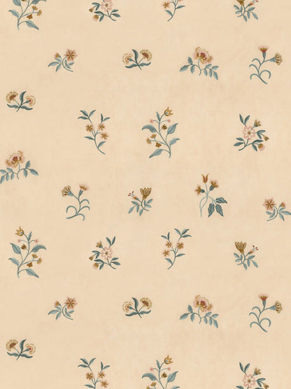 Loom Lovers Bloom Wallpaper in Honey Glaze