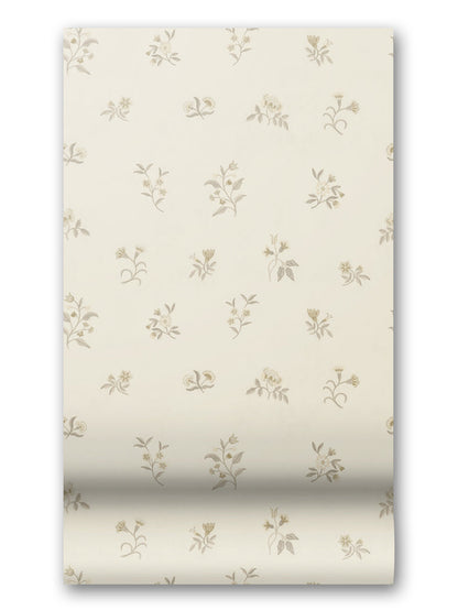 Lovers Bloom Wallpaper in Marshmellow by Papier, third view