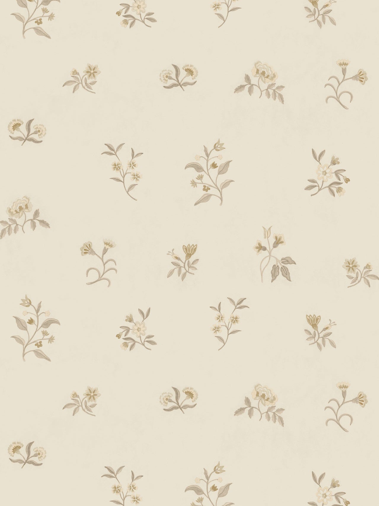 Lovers Bloom Wallpaper in Marshmellow by Papier