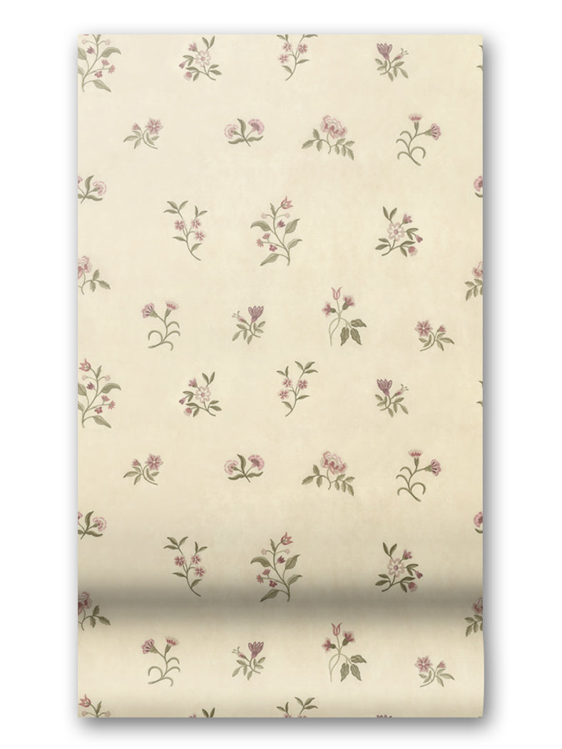 Lovers Bloom Wallpaper in Silver Peony by Papier, third view