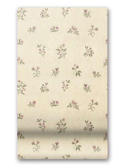 Lovers Bloom Wallpaper in Silver Peony by Papier, third view